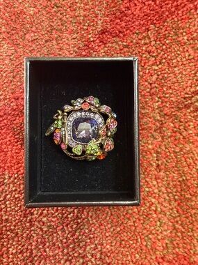 Heidi daus ring butterflies purple size 7